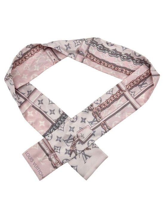 Louis Vuitton Accessories - Louis Vuitton Silk Monogram Confidential Bandeau Light Pink